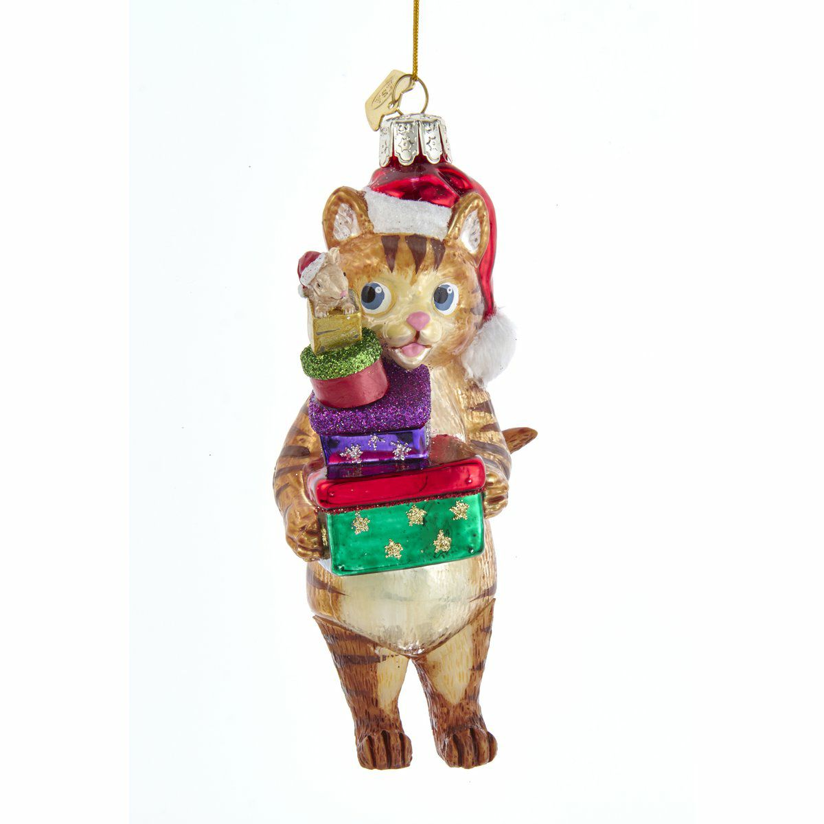 Christbaumschmuck Katze Mit Geschenken Kleinedingeladen De