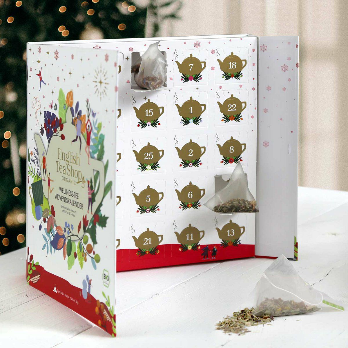 Adventskalender Wellness 25 BIO Teepyramiden
